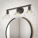Carver 3 Light 28 inch Rubbed Bronze Bath Vanity Wall Light